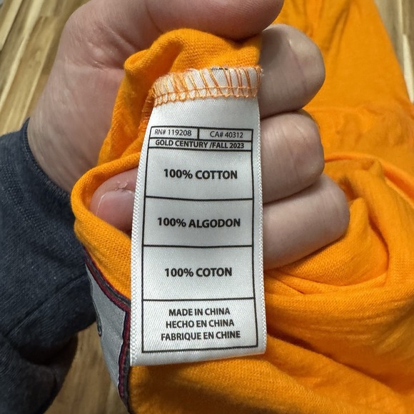 Tennessee Volunteers Hoodie Mens XL Orange Mitchell Ness Lightweight College NWT - Picture 7 of 7